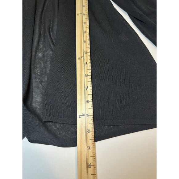 J. Jill Wearever Collection Sheer Cardigan Wm's Size XL Petite Black Long Sleeve - Picture 10 of 11